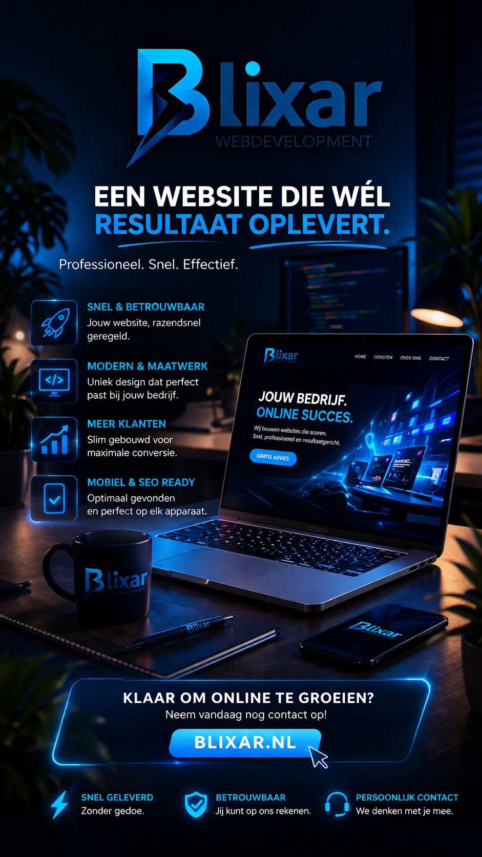 Blixar web ontwikkeling